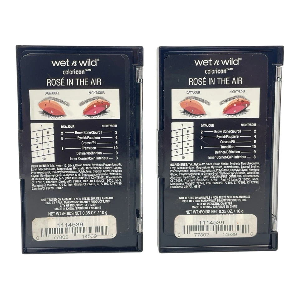 Lot of 2 Wet n Wild Color Icon 10 Pan Eyeshadow Palette - 758 Rose in the Air - Image 3 of 4