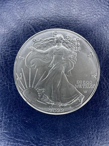 2022-P American Silver Eagle 0.999 Silver Bullion Coin, 1 OZ., One Dollar