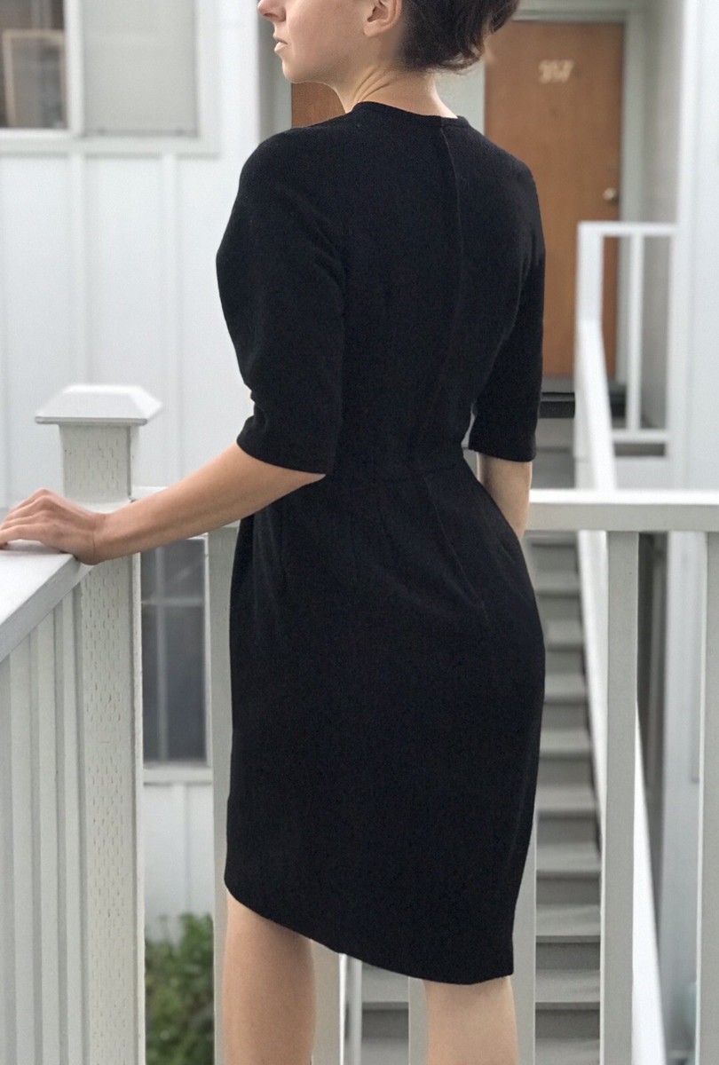 fitted black dress knee length Vintage Little Wool 1/2 Sleeves Handmade Tailored Colors:Grey Polka Dot ball gowns quinceanera dresses Kohl's | Dresses | Pair it with chunky