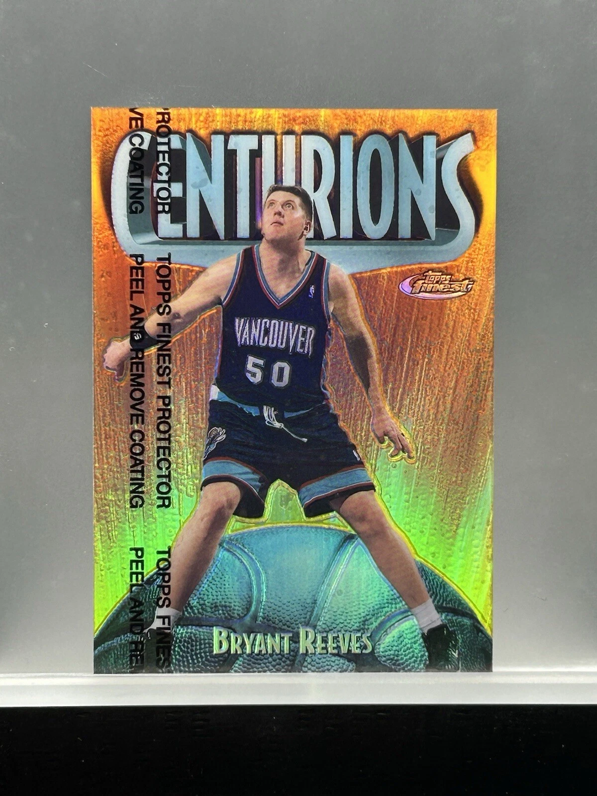 1998-99 Topps Finest #C18 Bryant Reeves Centurions Refractor 33/75 w/ Coating