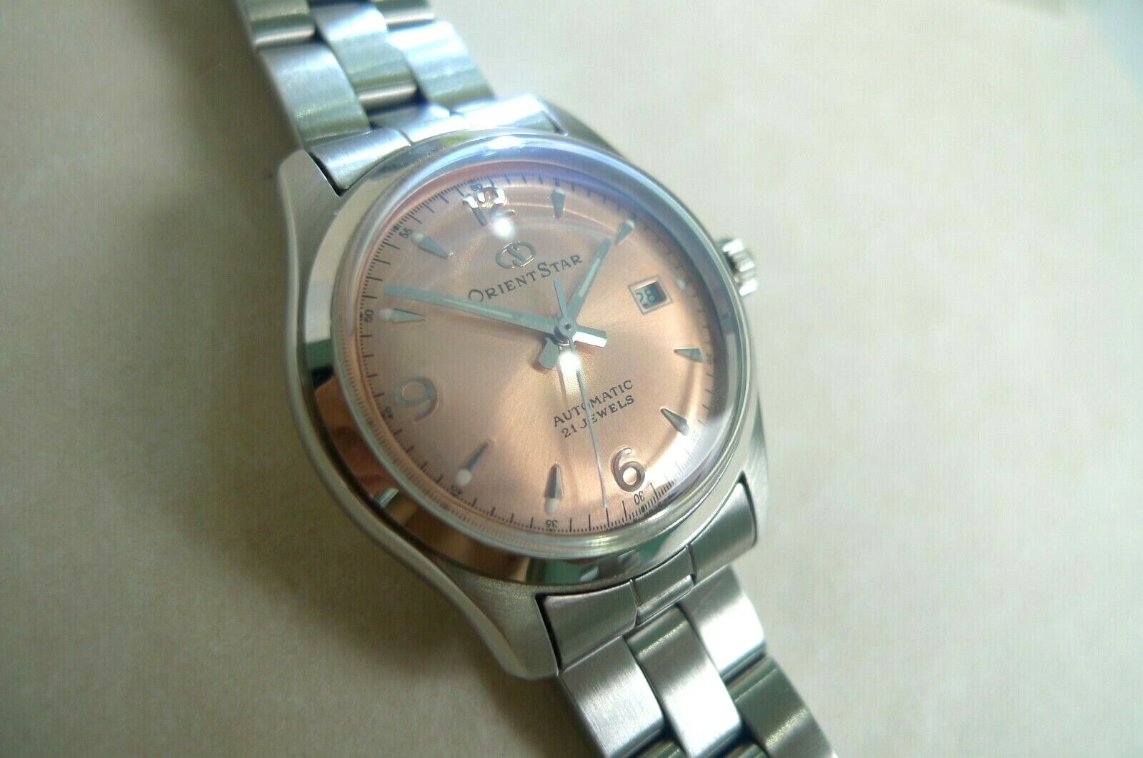 Great Condition ! Ladies' Orient Star Automatic....Pink Dial