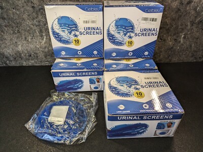 50 x Cielble The Wave Urinal Screen Cakes Mats Deodorizer Freshener - Ocean Mist