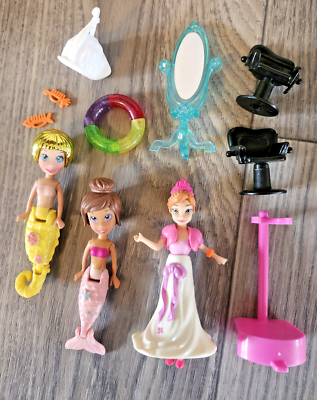 #ad Polly Pocket Mermaids Princess amp; Accessories Lot $18.99