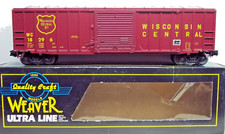 WEAVER O SCALE ULTRA LINE  50' BOX CAR WC WISCONSIN CENTRAL 3 RAIL