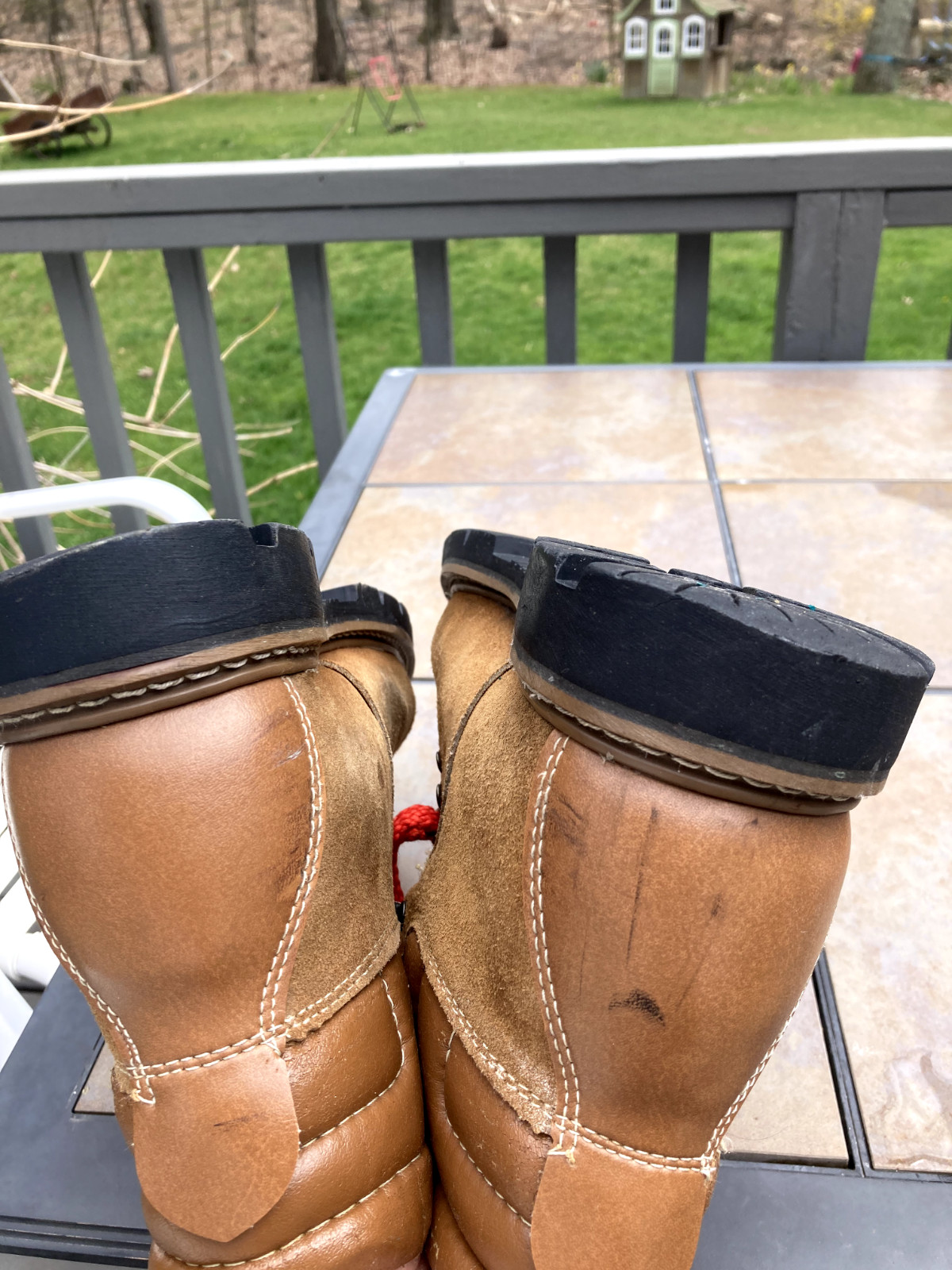 Vintage Outdoor Mountaineering Hiking Boots 1970s 1980s Leather Size 12 RARE