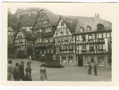Miltenberg - Fountain Town Square Building - Old Photo 1960s