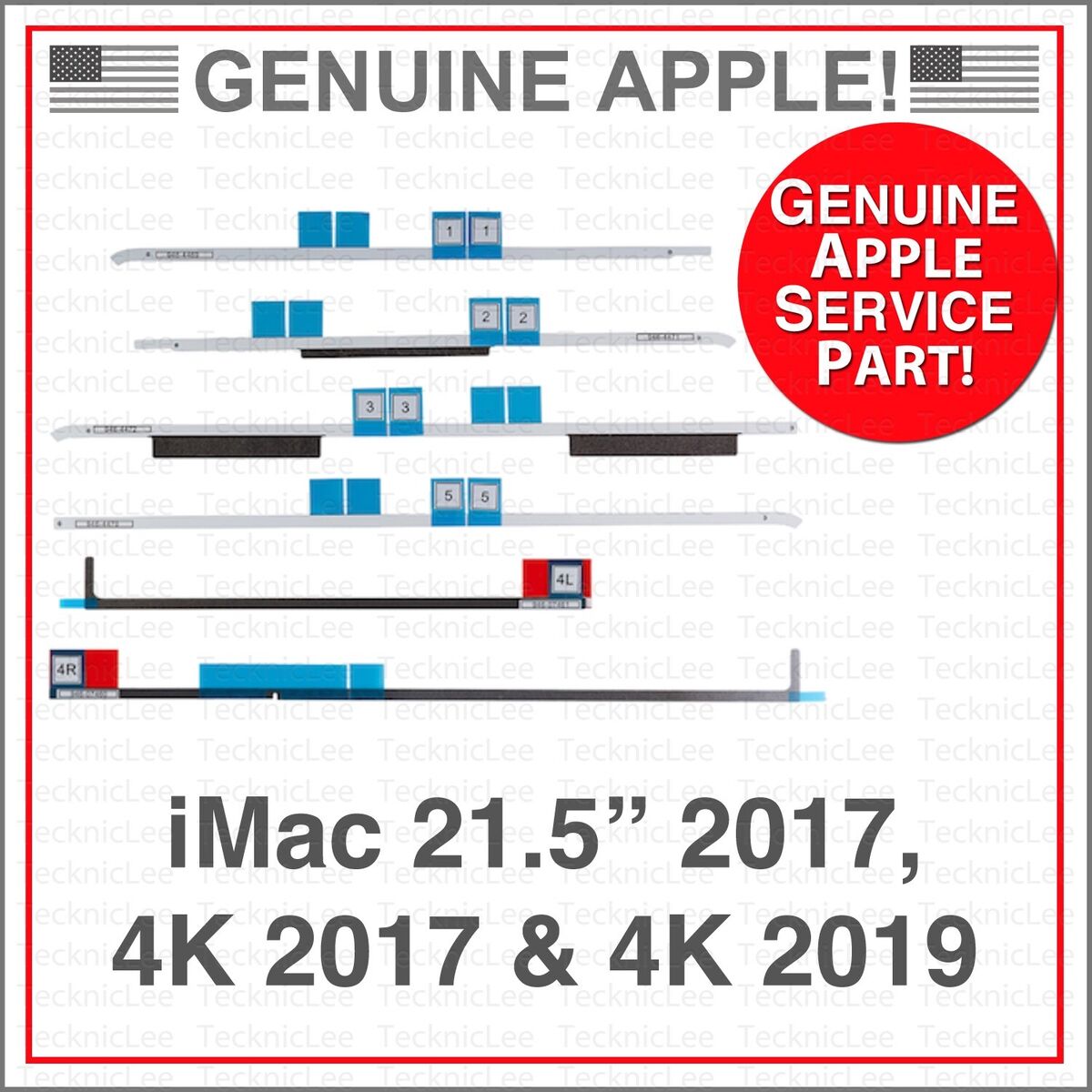 NEW Apple OEM 076-00331 Adhesive Repair Kit for iMac 21.5 NEW Apple OEM 076-00331 Adhesive Repair Kit for iMac 21.5