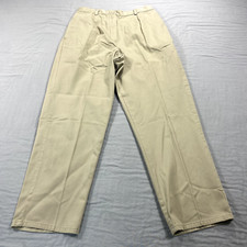VINTAGE Pendleton Pants Womens 10 Beige Pleated High Rise Trousers 28x28
