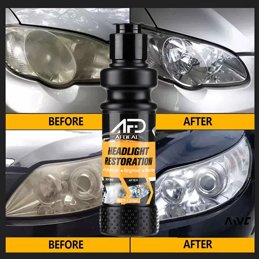Car Headlight Lens Restoration Repair Kit Polishing Cleaner Cleaning