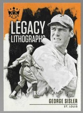 George Sisler 2021 Panini Diamond Kings Legacy Lithographs #LL-15 St. Louis HOF