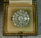 3.10Ct Art Deco Style Lab-Created Diamond 14K Yellow Gold Finish Engagement Ring
