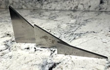 VINTAGE ANGLE BLOCK SET Marked "Bob Elgin" Lot of 3 Triangle Machinist Welding