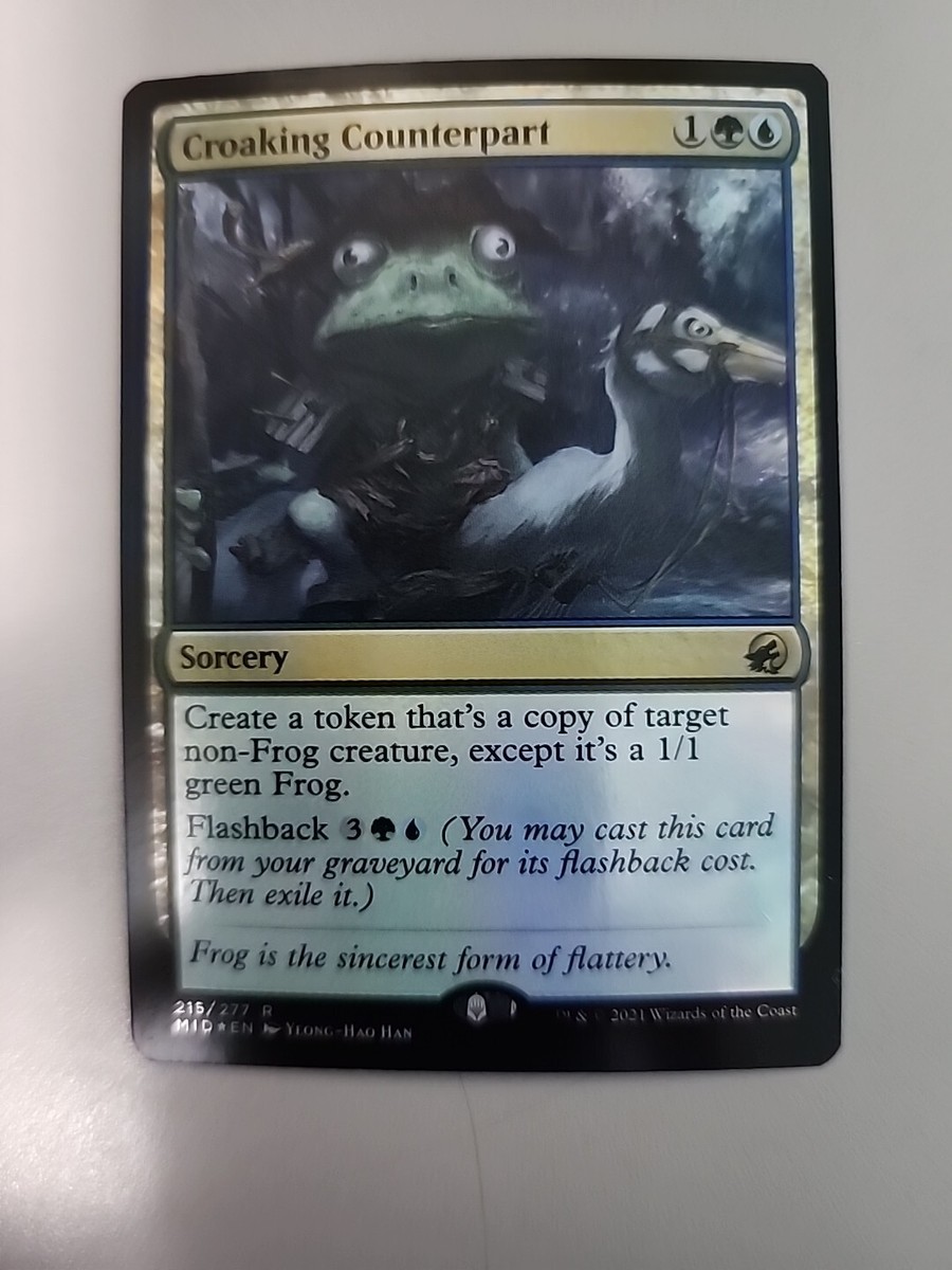 MTG Croaking Counterpart Innistrad: Midnight Hunt 215/277 Foil