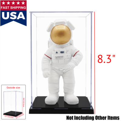 US 8.3''H Acrylic Display Box Plastic Base Self-Install Case Protection Dustproof