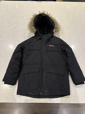Berghaus Kids Childrens Fourstones Waterproof Parka Jacket Black