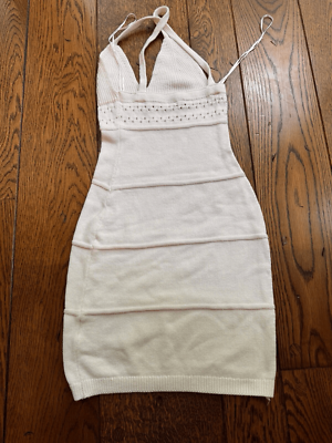 H&M Women's XS White Knit Dress Or Bathing Suit Cover Up | eBay