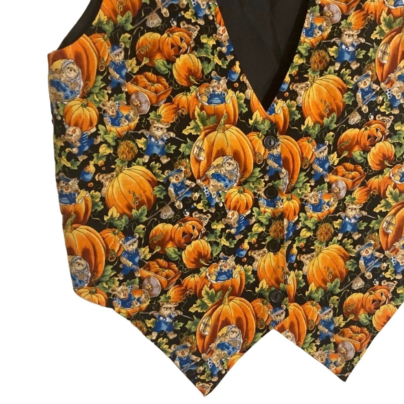 Basic Editions Pumpkin Patch Halloween Vest S 100… - image 2
