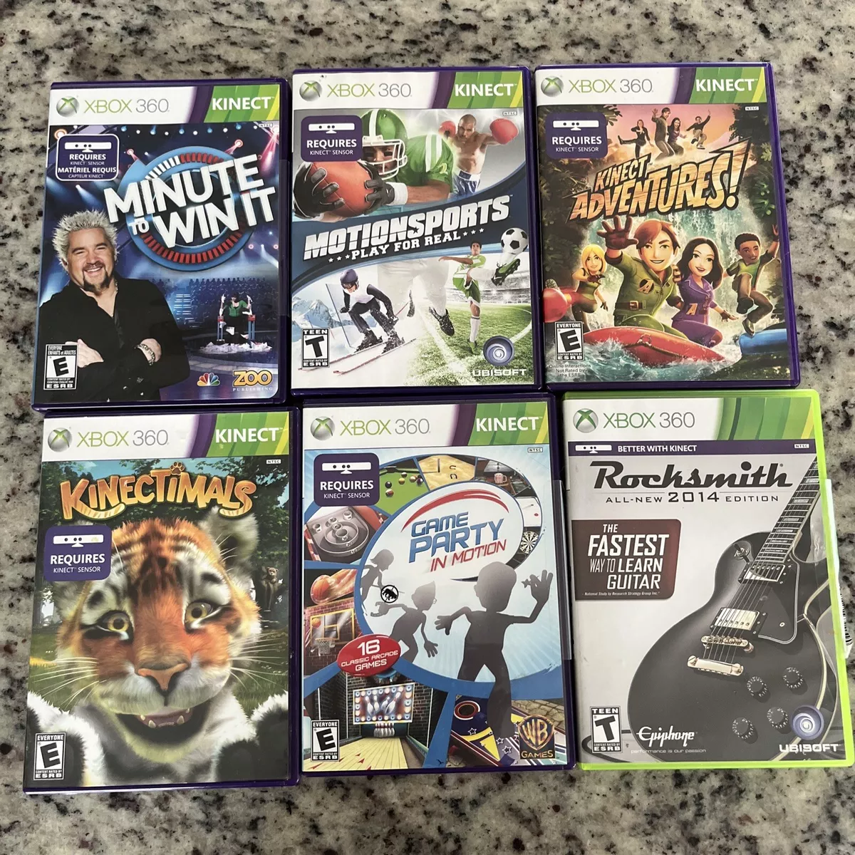 Xbox 360 Bundle 2 Games (Kinects Adventures!,Game Party In Motion)