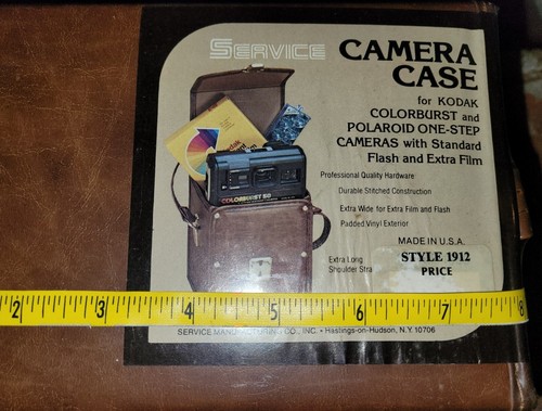 NOS Vintage Kodak Camera Case Polaroid One - Step Or Colorburst Cameras Service - Picture 10 of 10