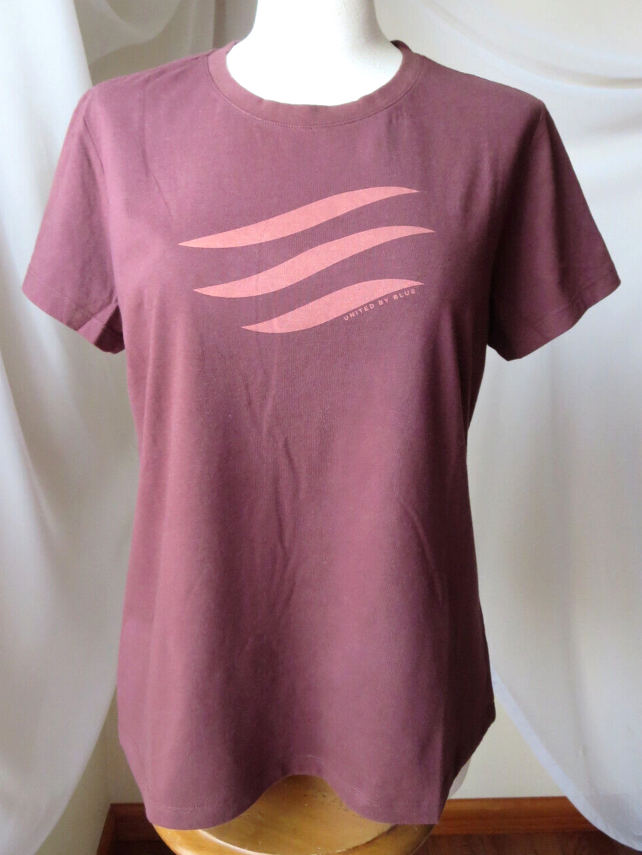 IMPACT UNITED BY BLUE T-SHIRT BROWN SHORT SLEEVE SOFT ORGANIC
