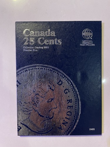 Whitman Canadian 25 Cent Vol. V  Coin Folder, Starting at 2001 #2485