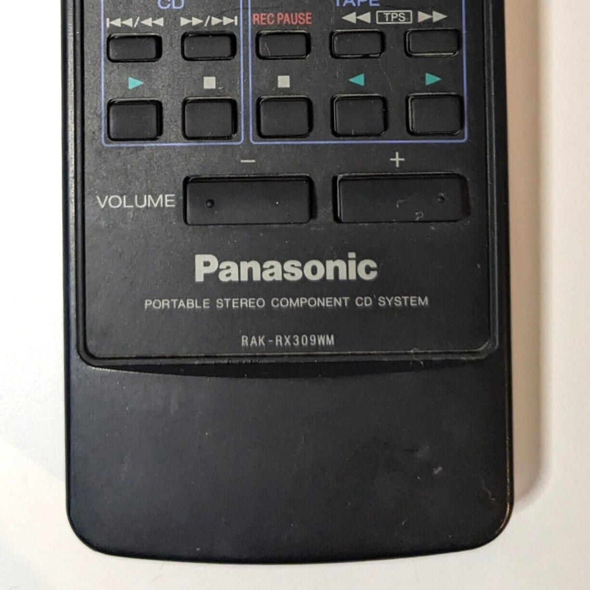 Panasonic RAK-RX309WM Remote Control Portable Stereo