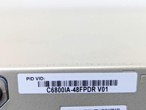 Cisco C6800IA-48FPDR 48 Ports POE+ GbE 2x 10Gb SFP+ Switch 2x 1025W PS w/ stack - Picture 4 of 7