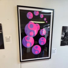 Limited Edition YIN YANG Blacklight Poster Psychedelic Trippy Art Black Light