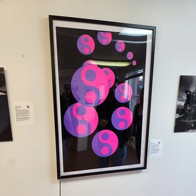 Limited Edition YIN YANG Blacklight Poster Psychedelic Trippy Art Black Light