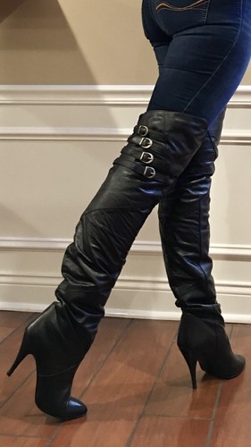 80s thigh high boots