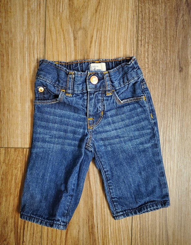 Baby Gap Brannon Bear Dark Wash Pull-On Jeans Size 3-6 Months