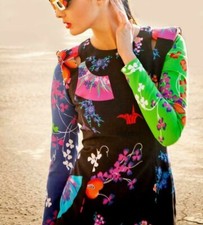 BNWT! VERSACE X H&M MULTICOLOR AMAZING SILK ELASTANE DRESS. US 6 (8) EUR 36(38) 