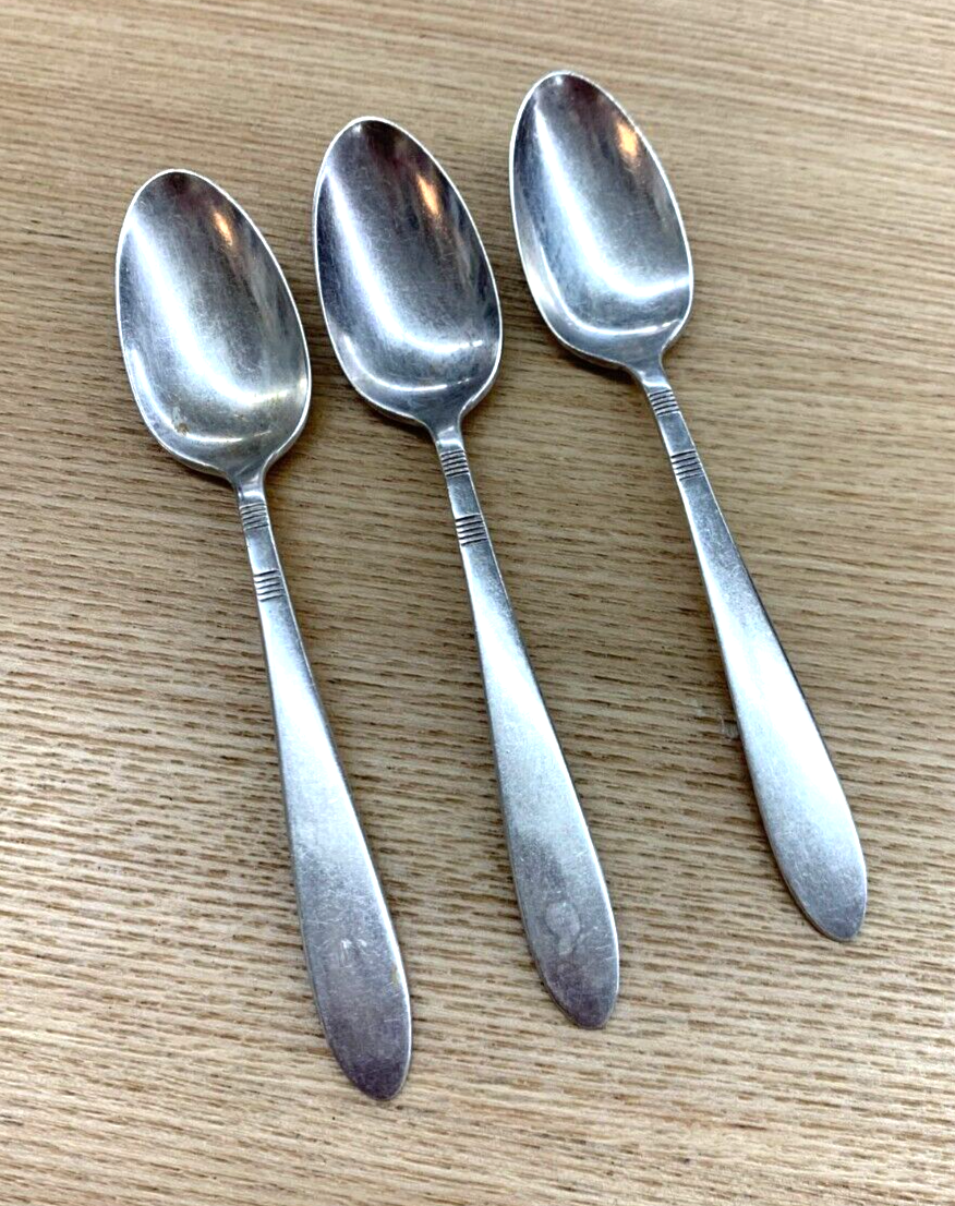 3 Teaspoon Spoon Zephyr 1935 IS International Silver Silverplate
