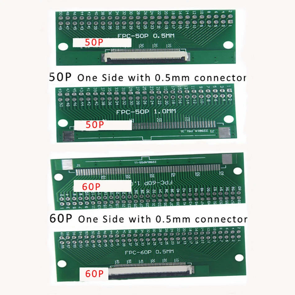 FPC/FFC Flat Flexible Cable Adapter Board Connectors 0.5mm 1.0mm to DIP 2.54mm  - Image 3 of 4
