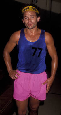 Richard Tyson attends Celebrity Benefit Basketball Game on J - 1989 Old Photo 5