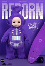 Teletubbies Tinky Winky Reborn Pop Sunday Wildbrain 23.6In Plush Action Figure