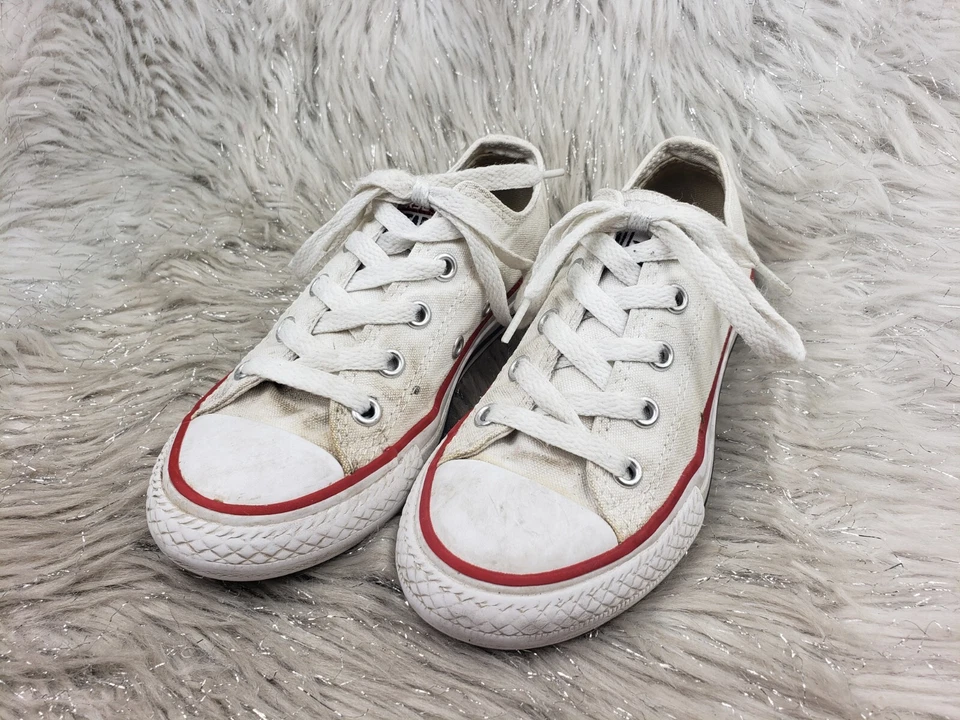 Zapatillas CONVERSE ALL STAR 3J256 Blanco Rojo Azul Juvenil Talla US 12,5 EUR 30 Foto 2 de 4