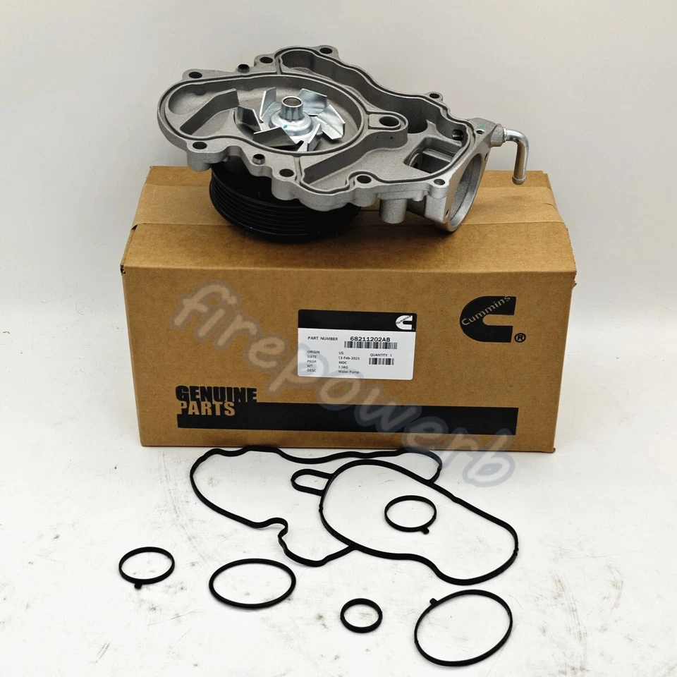 Water Pump For Jeep Grand Cherokee WK 3.0CRD 14-19 Ram 1500 Cummins 68211202AB - Imagem 2 de 4