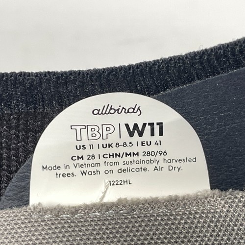 Allbirds TBP Tree Breezer Point Flats Womens Size 11 Black Slip On Comfort Shoes - Picture 8 of 10