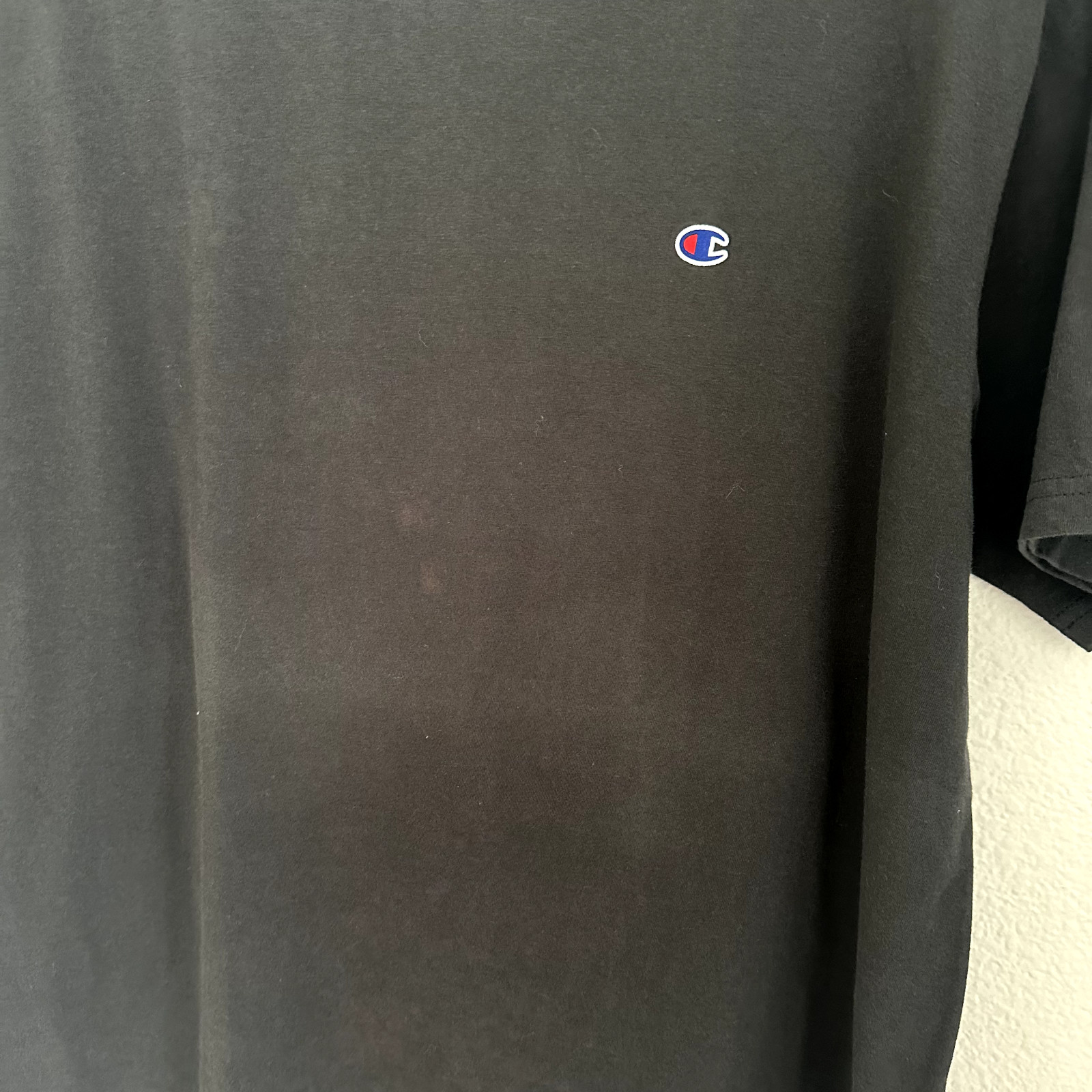 Champion Solid Black Basic Short Sleeve T-shirt -… - image 4