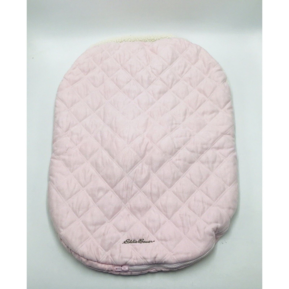 Eddie Bauer Goldbug Car Seat Stroller Sherpa Cover Pink Quilted - Main Image