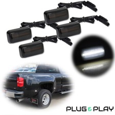 For Gmc Sierra 2500hd 3500hd Dually Bed 2015 Led Side Marker Lights White Lamps