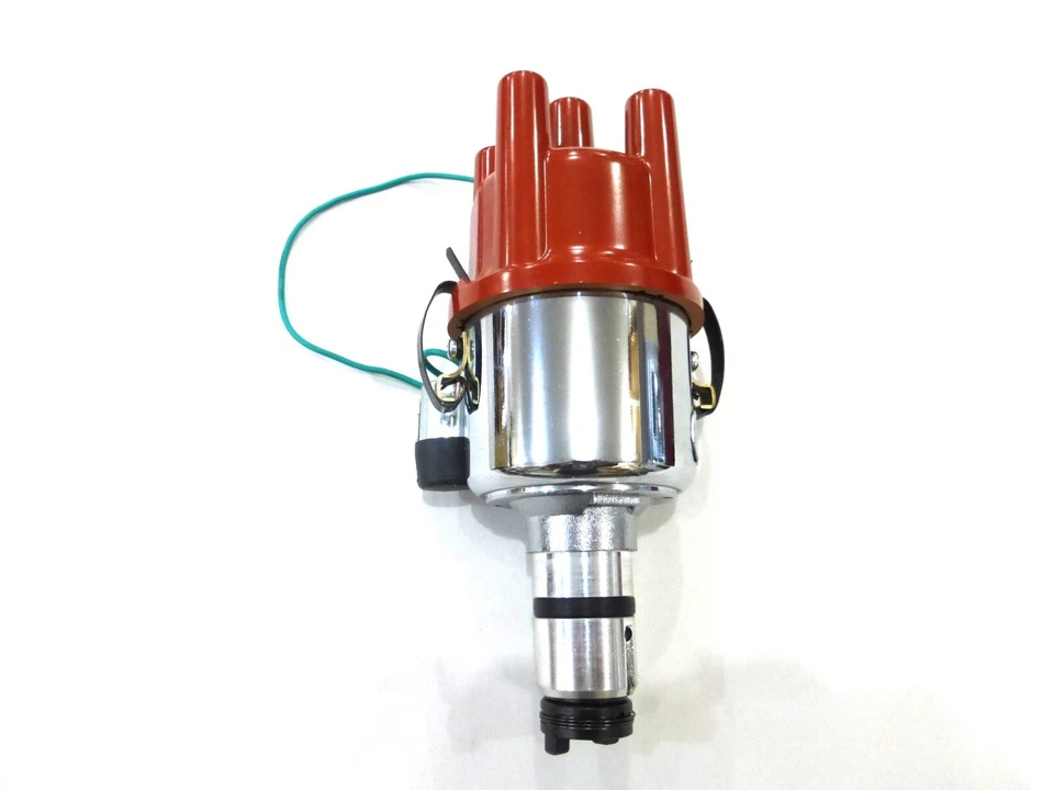 Kit de encendido VW bug CROMO Bosch bobina 009 estilo distribuidor 8 mm cables de silicona Foto 3 de 4