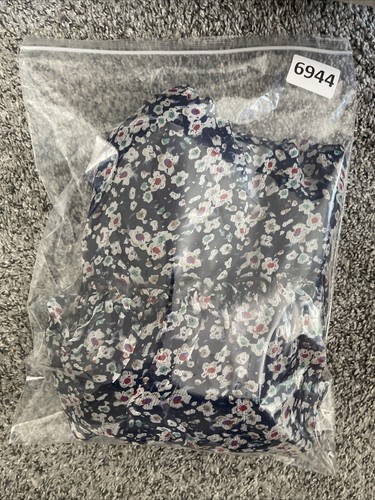 Silk Halter Mini Dress Size M S Xs Blue Floral Ruffle Lined MM Couture Miss Me - Picture 19 of 19