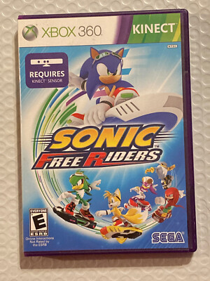 Sonic Free Riders -- (Microsoft Xbox 360, 2010) Kinect Game -  Manual Included
