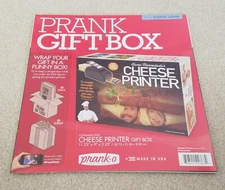 NEW Shrink Wrap - PRANK GIFT BOX - CHEESE PRINTER - LARGE 11.25" x 9" x 3.25"