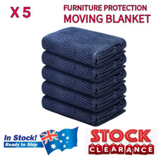Heavy Duty 5 X Moving Blanket Furniture Protection Quilted Removalist 1.8Mx2M