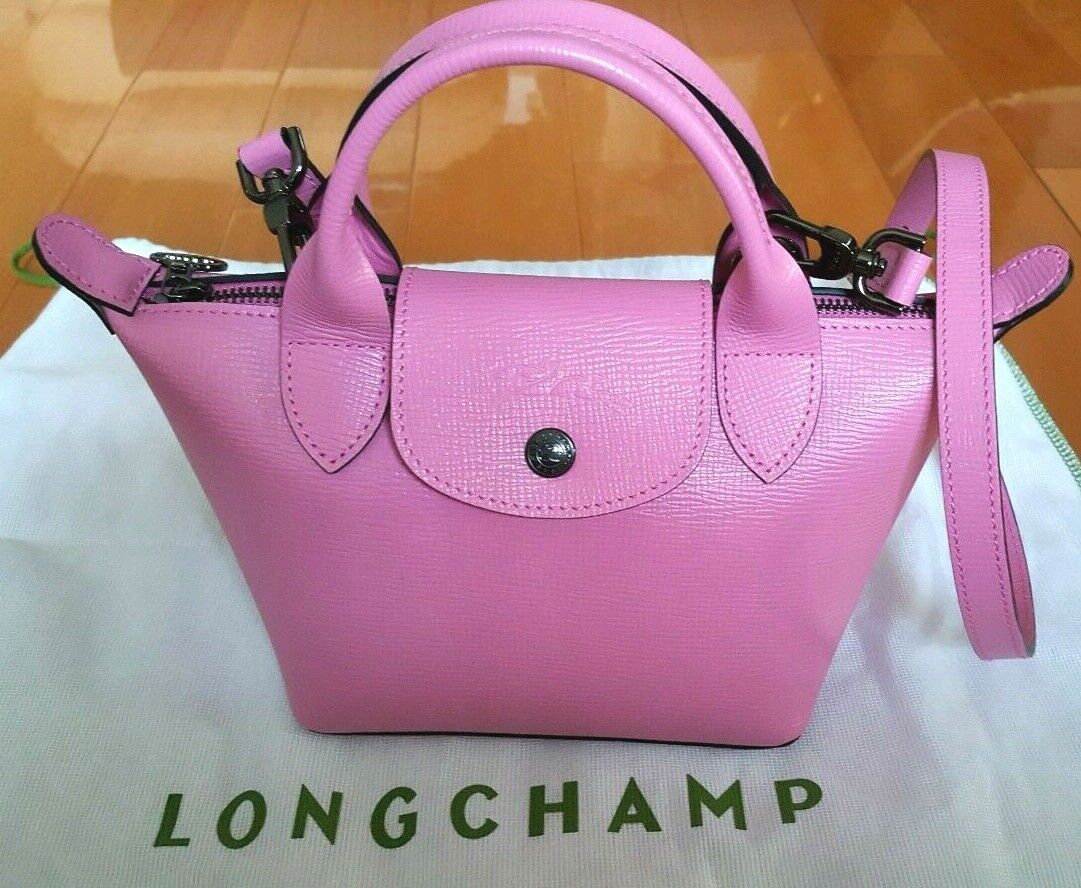 Longchamp Le Pilage Small Crossbody Bag in Pink