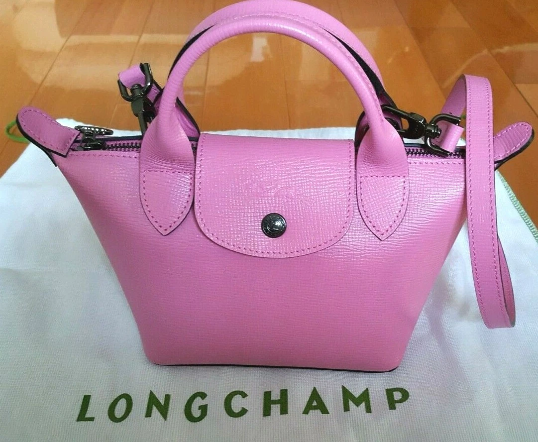 Longchamp Le Pliage Mini Leather Crossbody Bag