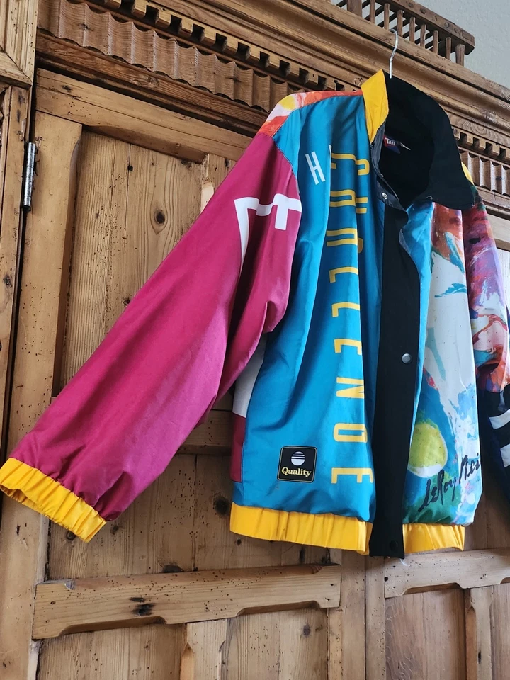 РЕДКАЯ LeRoy Neiman оригинальный ограниченный выпуск из 100 художник разработан куртка S - Изображение 3 из 4